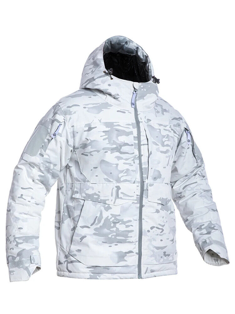Tute da sci invernali cotone bianco neve giacca mimetica cappotto abbigliamento sci abbigliamento - Foto 13 di 13