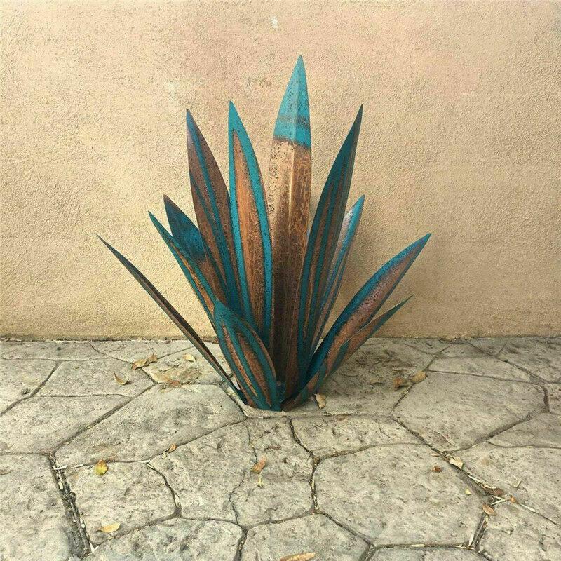 27-35cm DIY Metal Art Tequila Rustic Sculpture Garden Yard Sculpture Home Decor