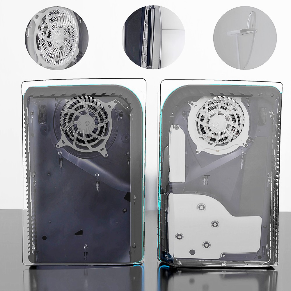 Cooling Vent Transparent Plate ABS Protective Faceplate for PS5 Disc Edition - Picture 12 of 13