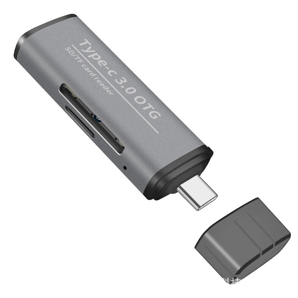 Téléphone portable multifonctionnel PC type-C USB3.0 haute vitesse TF carte SD lecteur de carte OTG - Photo 8 sur 9