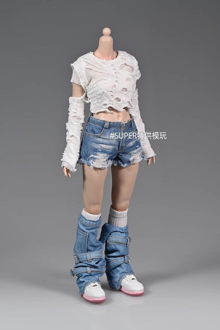 1/6 Undercut T-shirt Tops Clothes Model Fit 12" Female PH TBL Action Figure Body