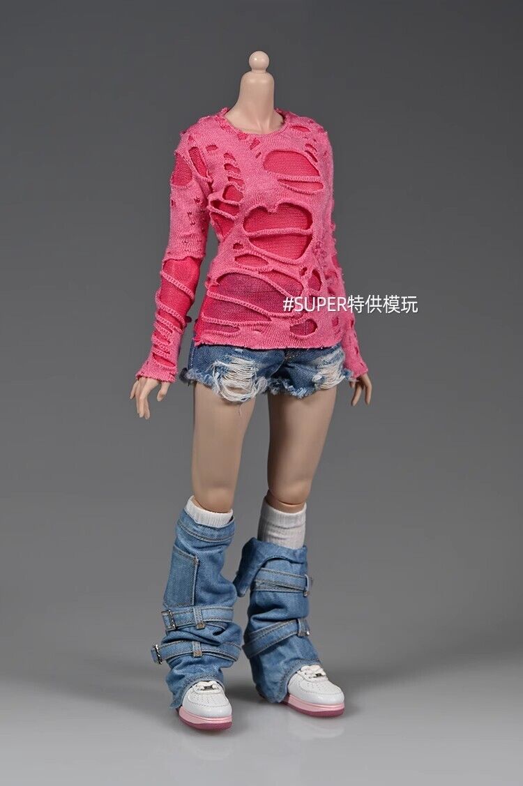 1/6 Undercut T-shirt Tops Clothes Model Fit 12" Female PH TBL Action Figure Body