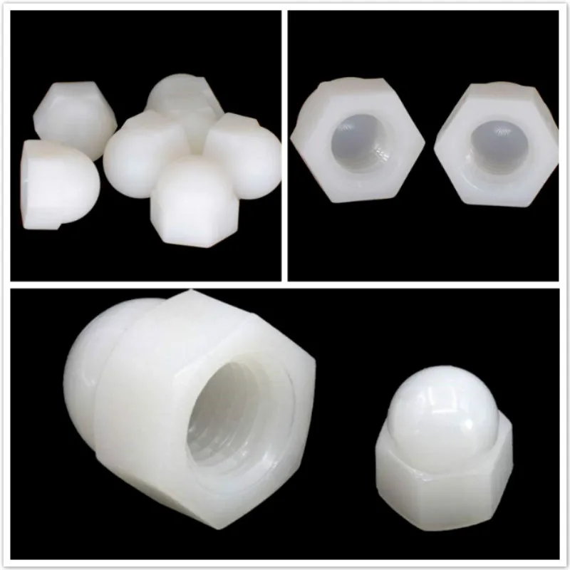 Plastic Nylon Dome Nut Cap Bolt Safety Cover Black White M3 M4 M5 M6 M8 M10 M12 - Picture 13 of 19