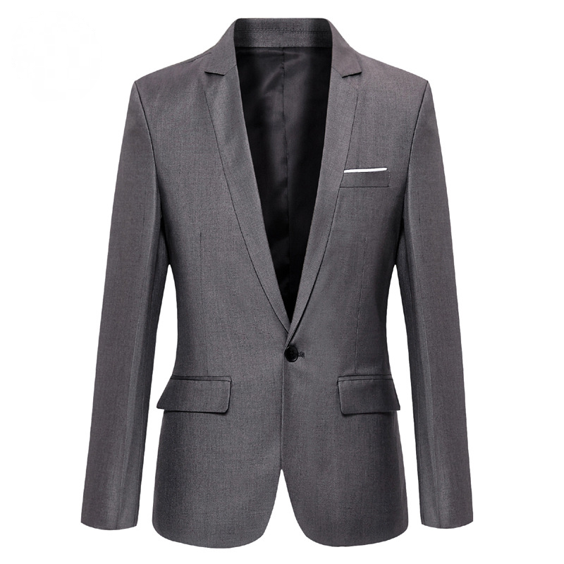 Men's Formal Work Blazer Jacket Business Casual Button Slim Fit Suit Coat Tops !