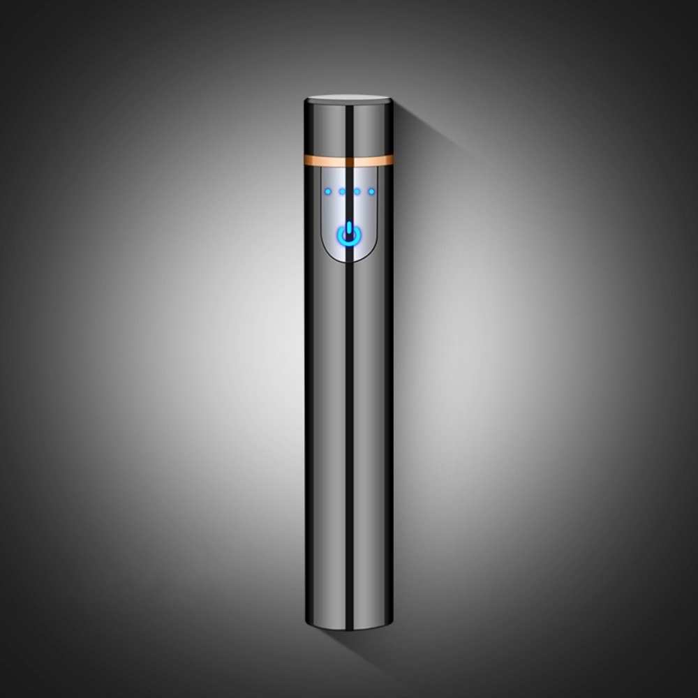 Nuevo Genial USB Recargable Arco Eléctrico Encendedor Cilíndrico Potencia Pantalla Táctil - Imagen 14 de 20