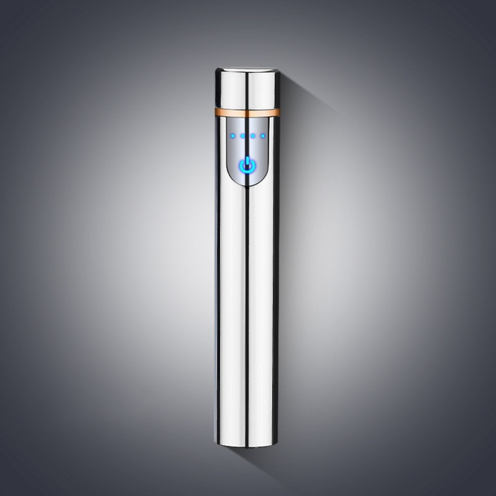 Nuevo Genial USB Recargable Arco Eléctrico Encendedor Cilíndrico Potencia Pantalla Táctil - Imagen 17 de 20