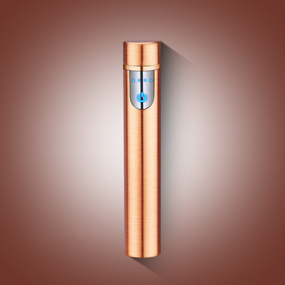 Nuevo Genial USB Recargable Arco Eléctrico Encendedor Cilíndrico Potencia Pantalla Táctil - Imagen 19 de 20