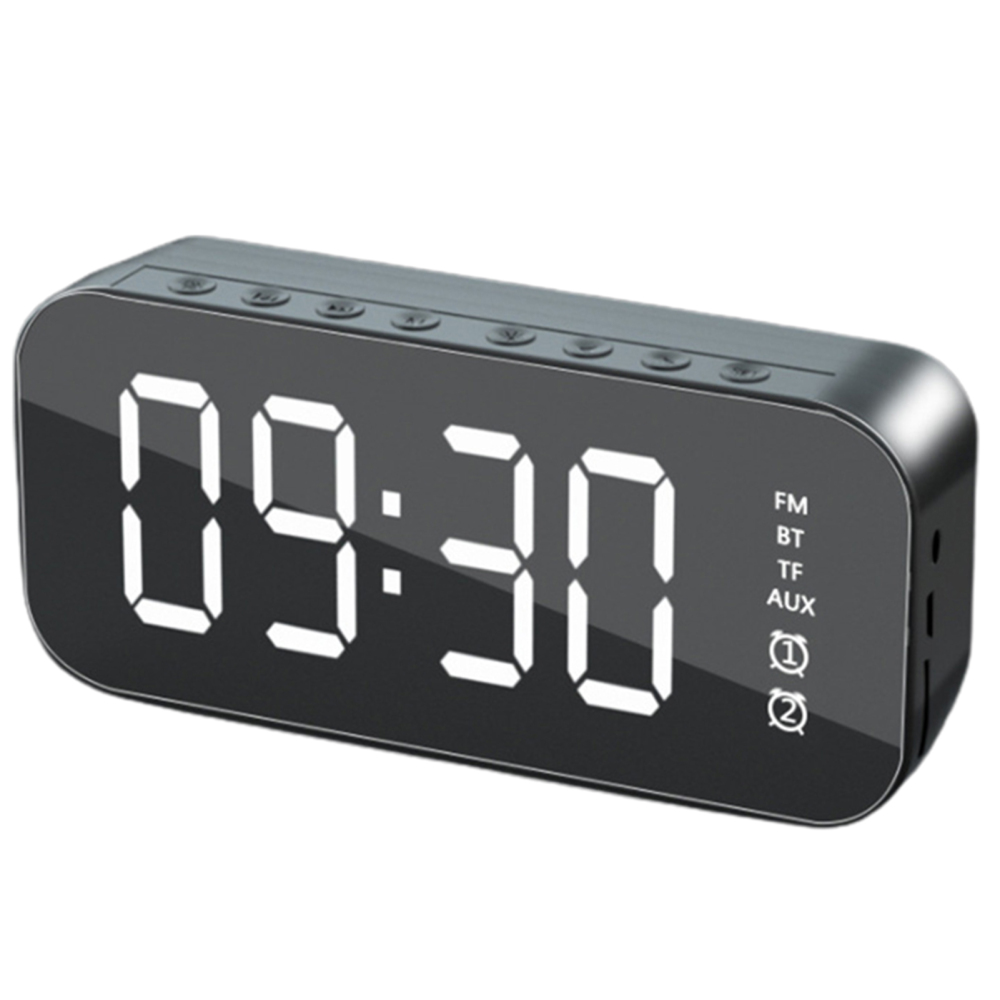 Multifunctional Alarm Clock Radio Clock Speaker Mirror Clock Wireless Speaker