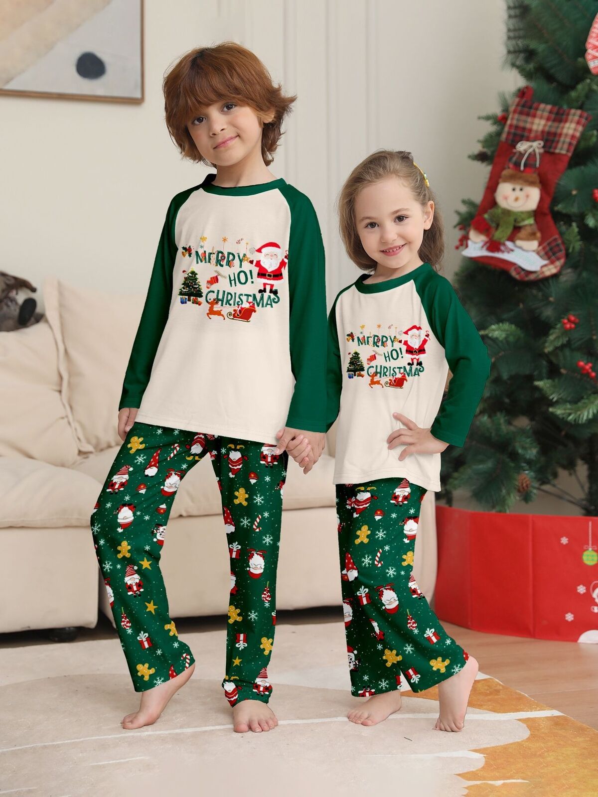 2024 Family Matching Christmas Pyjamas Dog Adult Kids Nightwear Pajamas Pjs Set - Picture 38 of 54