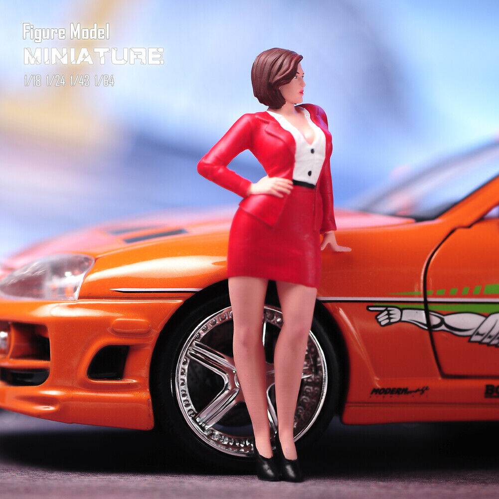 1/64 1/87 1/43 1/24 1/18 Escena Miniaturas Traje Niña Dama Figuras Muñeca Para Coches - Imagen 14 de 18