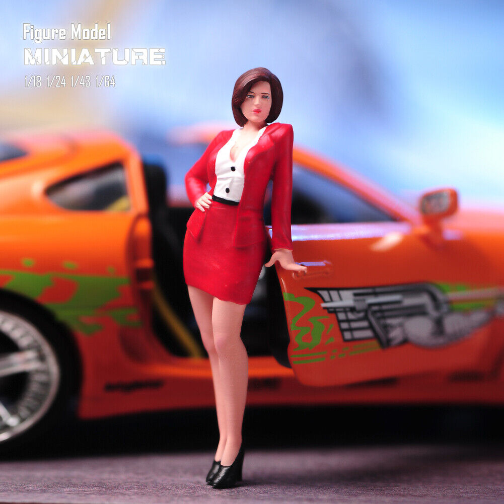 1/64 1/87 1/43 1/24 1/18 Escena Miniaturas Traje Niña Dama Figuras Muñeca Para Coches - Imagen 15 de 18