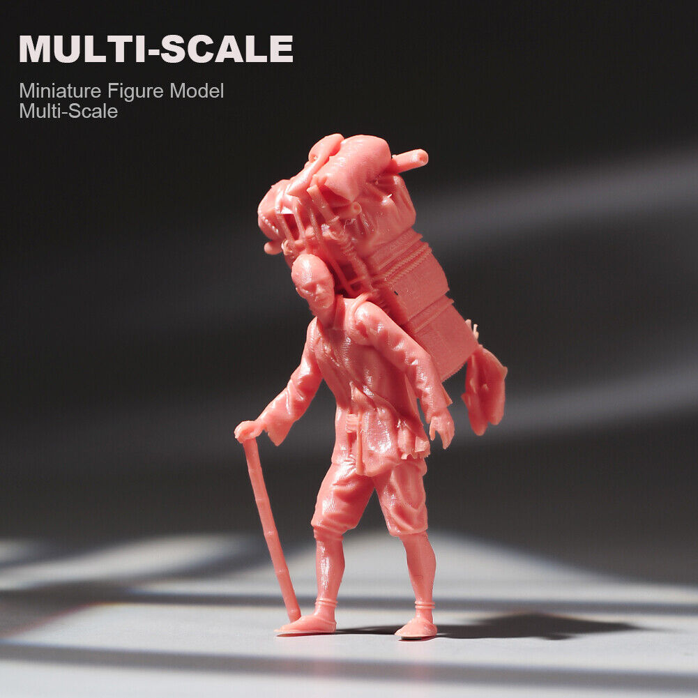 1/64 1/87 1/43 1/24 1/18 Scena Miniature Arrampicata Wild Man Bagaglio Figure Bambola - Foto 25 di 34