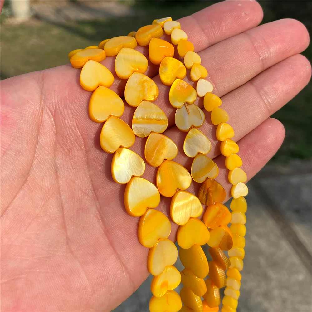 6-12mm Flat Heart Shell Beads Charm Multicolor Natural Loose Spacer Shell Bead - Picture 29 of 50