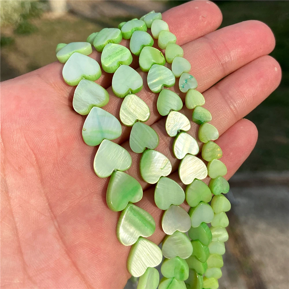 6-12mm Flat Heart Shell Beads Charm Multicolor Natural Loose Spacer Shell Bead - Picture 43 of 50