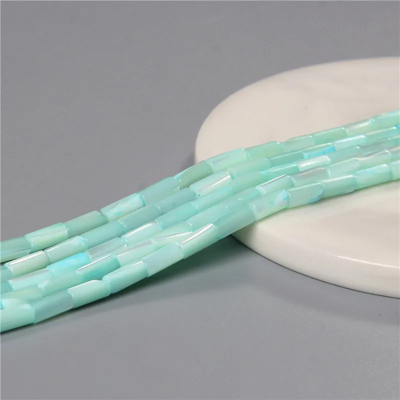 Fashion 2x4mm Small Natural Flat Shell Round Tube Beads Loose Spacer Pearl Beads - Picture 34 of 68
