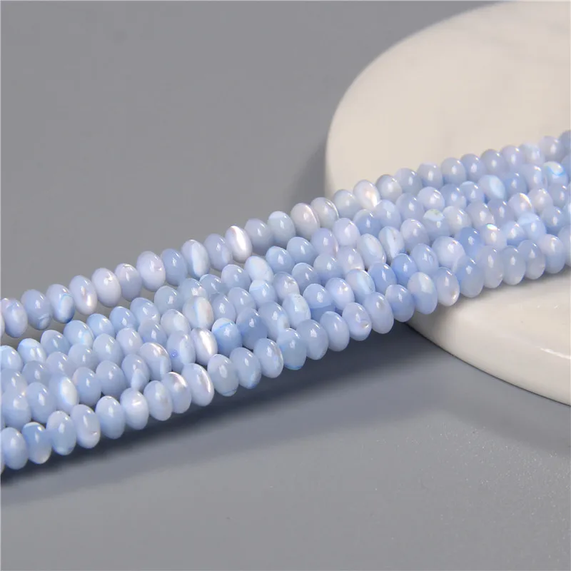 Fashion 2x4mm Small Natural Flat Shell Round Tube Beads Loose Spacer Pearl Beads - Picture 40 of 68