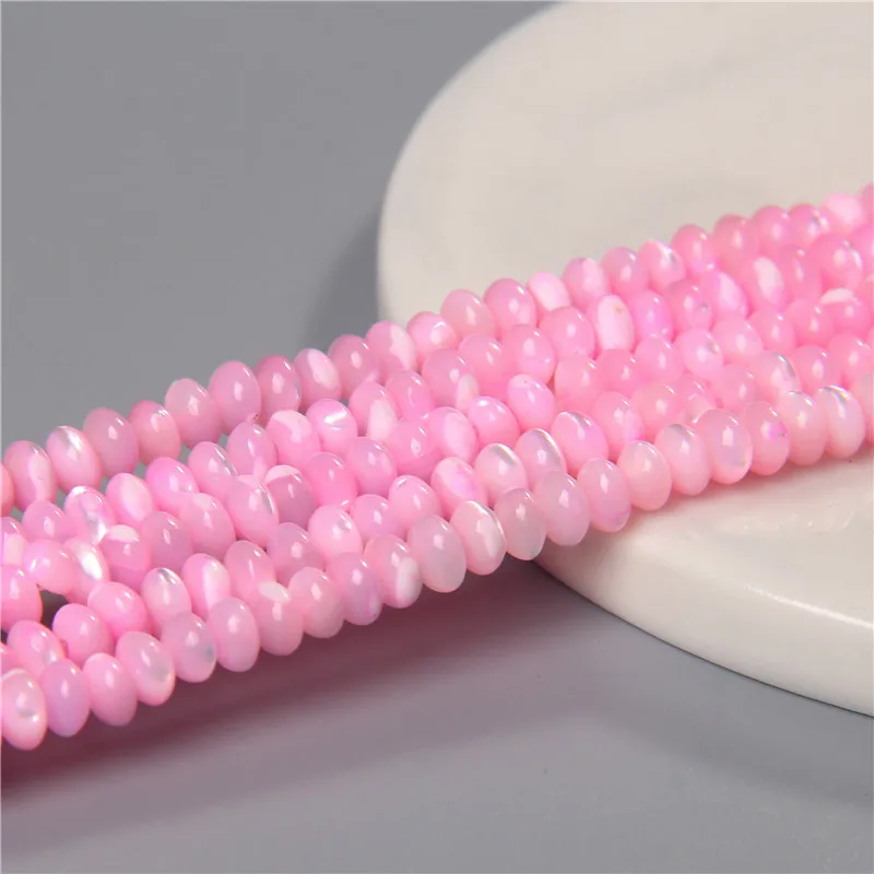 Fashion 2x4mm Small Natural Flat Shell Round Tube Beads Loose Spacer Pearl Beads - Picture 41 of 68