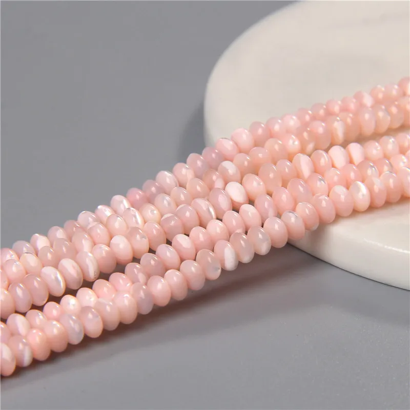 Fashion 2x4mm Small Natural Flat Shell Round Tube Beads Loose Spacer Pearl Beads - Picture 42 of 68