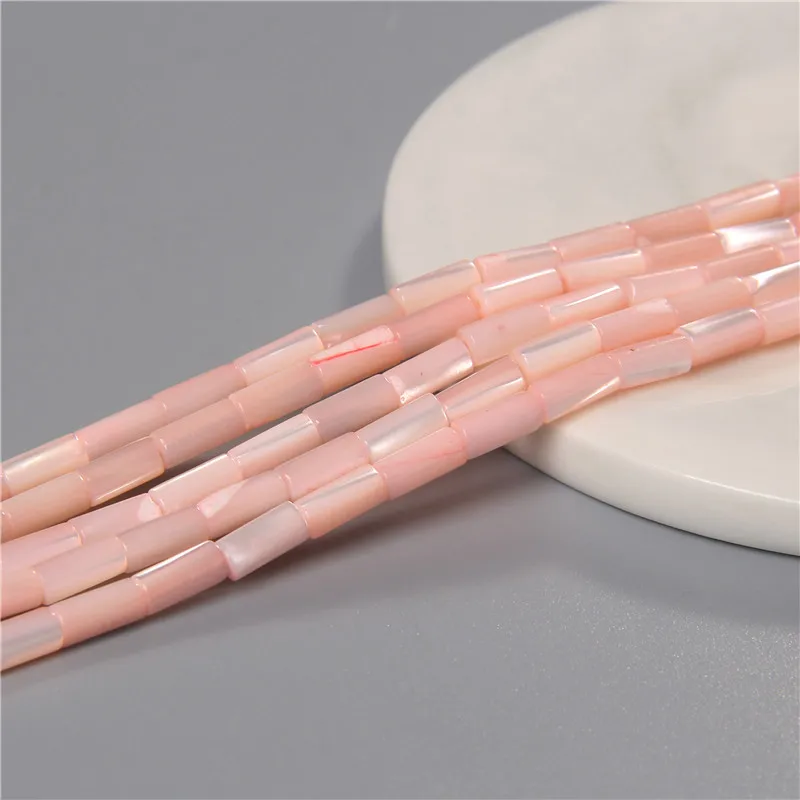 Fashion 2x4mm Small Natural Flat Shell Round Tube Beads Loose Spacer Pearl Beads - Picture 46 of 68