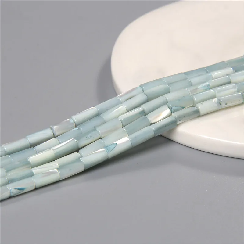 Fashion 2x4mm Small Natural Flat Shell Round Tube Beads Loose Spacer Pearl Beads - Picture 54 of 68