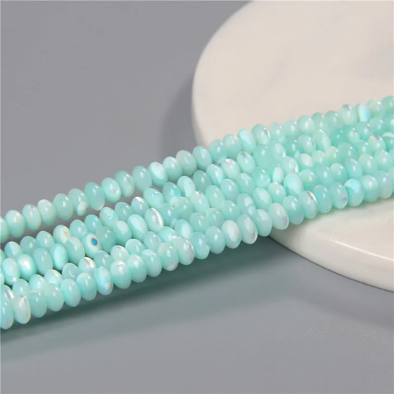 Fashion 2x4mm Small Natural Flat Shell Round Tube Beads Loose Spacer Pearl Beads - Picture 56 of 68