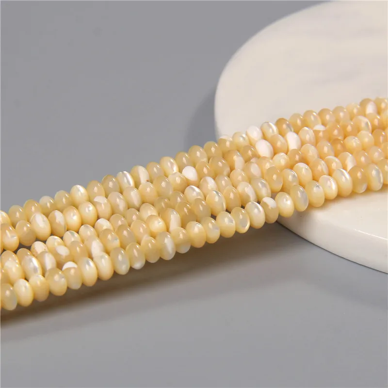 Fashion 2x4mm Small Natural Flat Shell Round Tube Beads Loose Spacer Pearl Beads - Picture 58 of 68