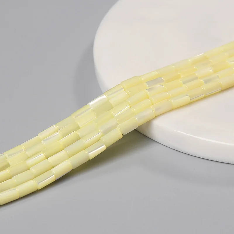 Fashion 2x4mm Small Natural Flat Shell Round Tube Beads Loose Spacer Pearl Beads - Picture 63 of 68