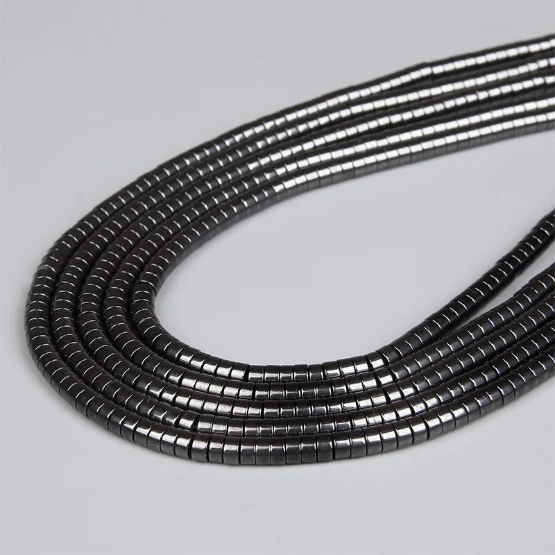 Perline distanziali naturali Rondelle 2x4 mm piatte rotonde vera pietra perline sfuse per gioielli - Foto 40 di 67