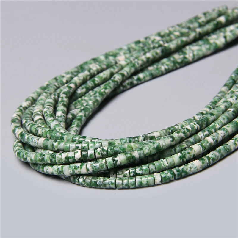 Perline distanziali naturali Rondelle 2x4 mm piatte rotonde vera pietra perline sfuse per gioielli - Foto 45 di 67