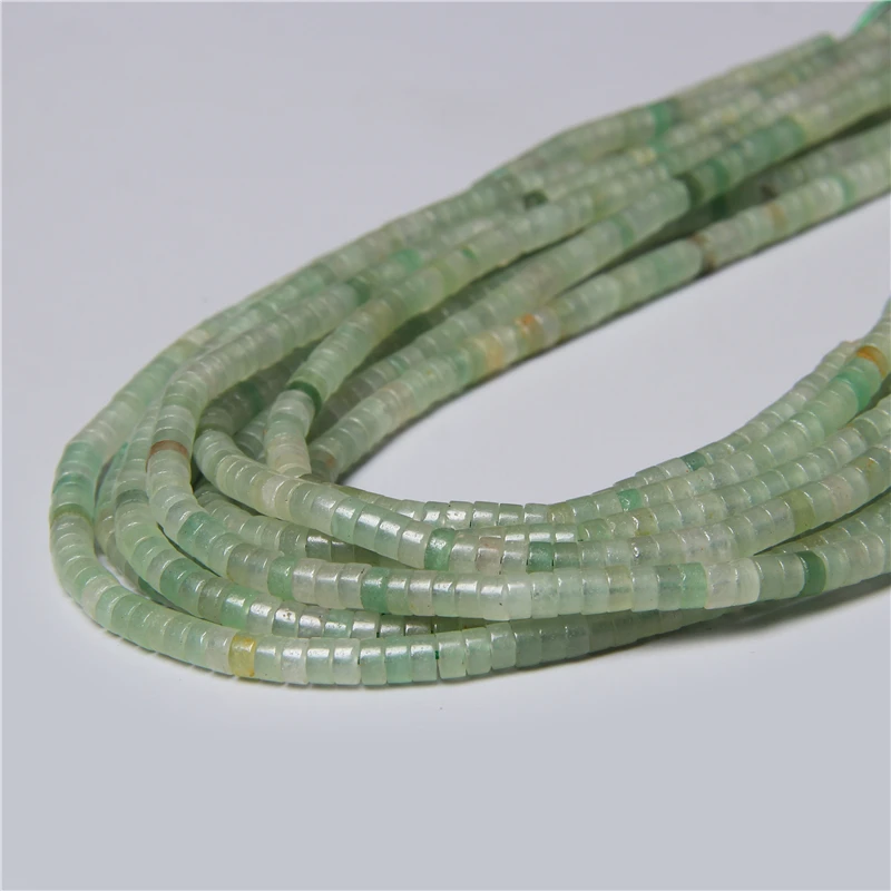 Perline distanziali naturali Rondelle 2x4 mm piatte rotonde vera pietra perline sfuse per gioielli - Foto 50 di 67