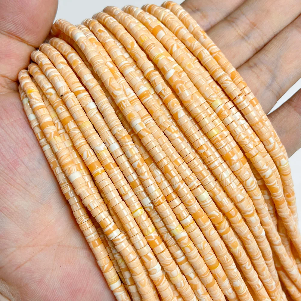 Perline distanziali naturali Rondelle 2x4 mm piatte rotonde vera pietra perline sfuse per gioielli - Foto 62 di 67