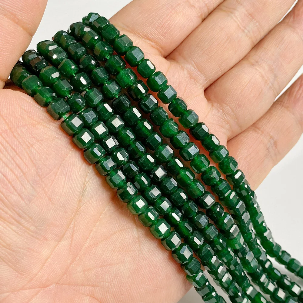 5mm Natural Stone Faceted Square Agates Garnet Quartz Crystal Charm Loose Beads - Picture 31 of 59