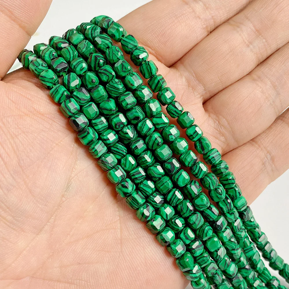 5mm Natural Stone Faceted Square Agates Garnet Quartz Crystal Charm Loose Beads - Picture 32 of 59