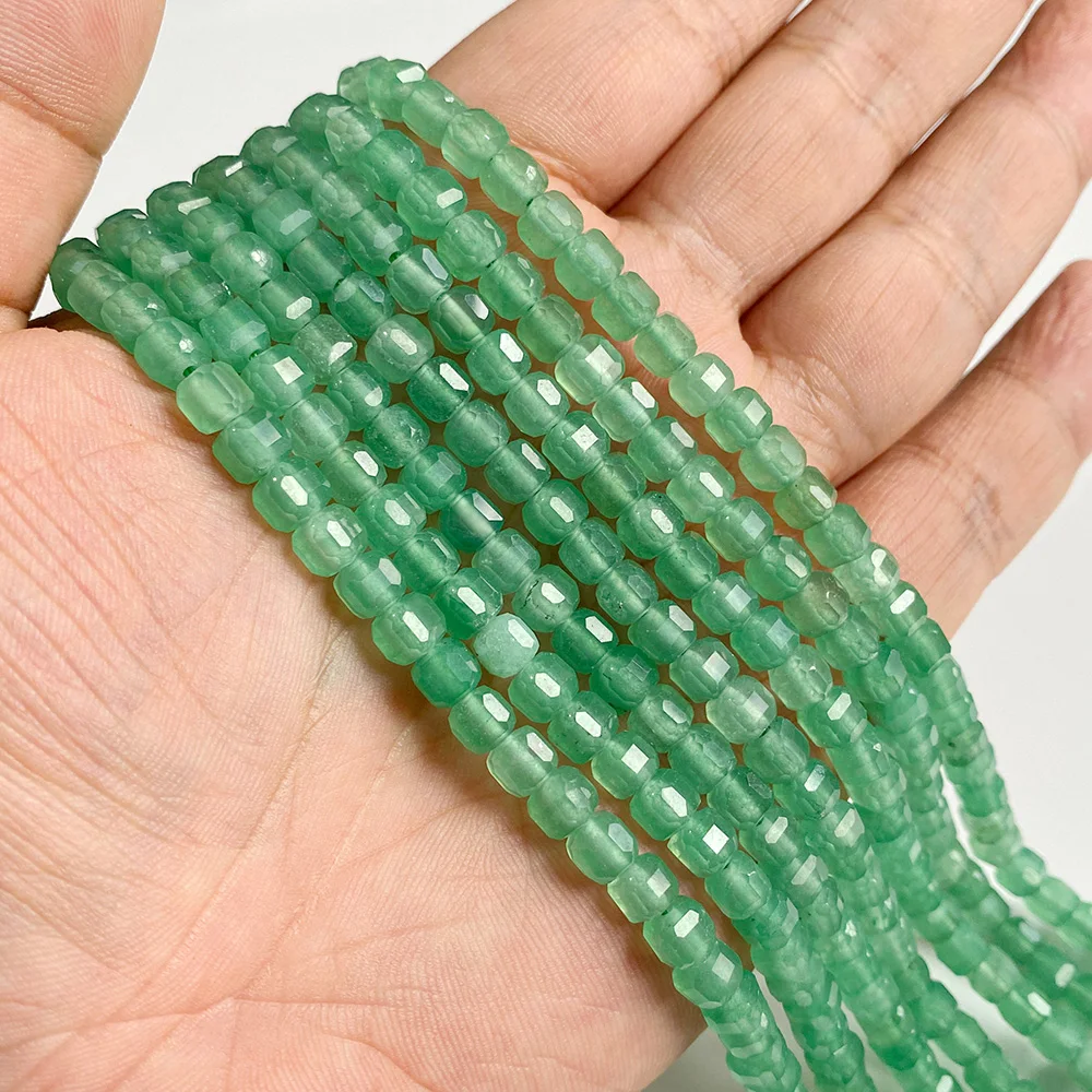 5mm Natural Stone Faceted Square Agates Garnet Quartz Crystal Charm Loose Beads - Picture 38 of 59