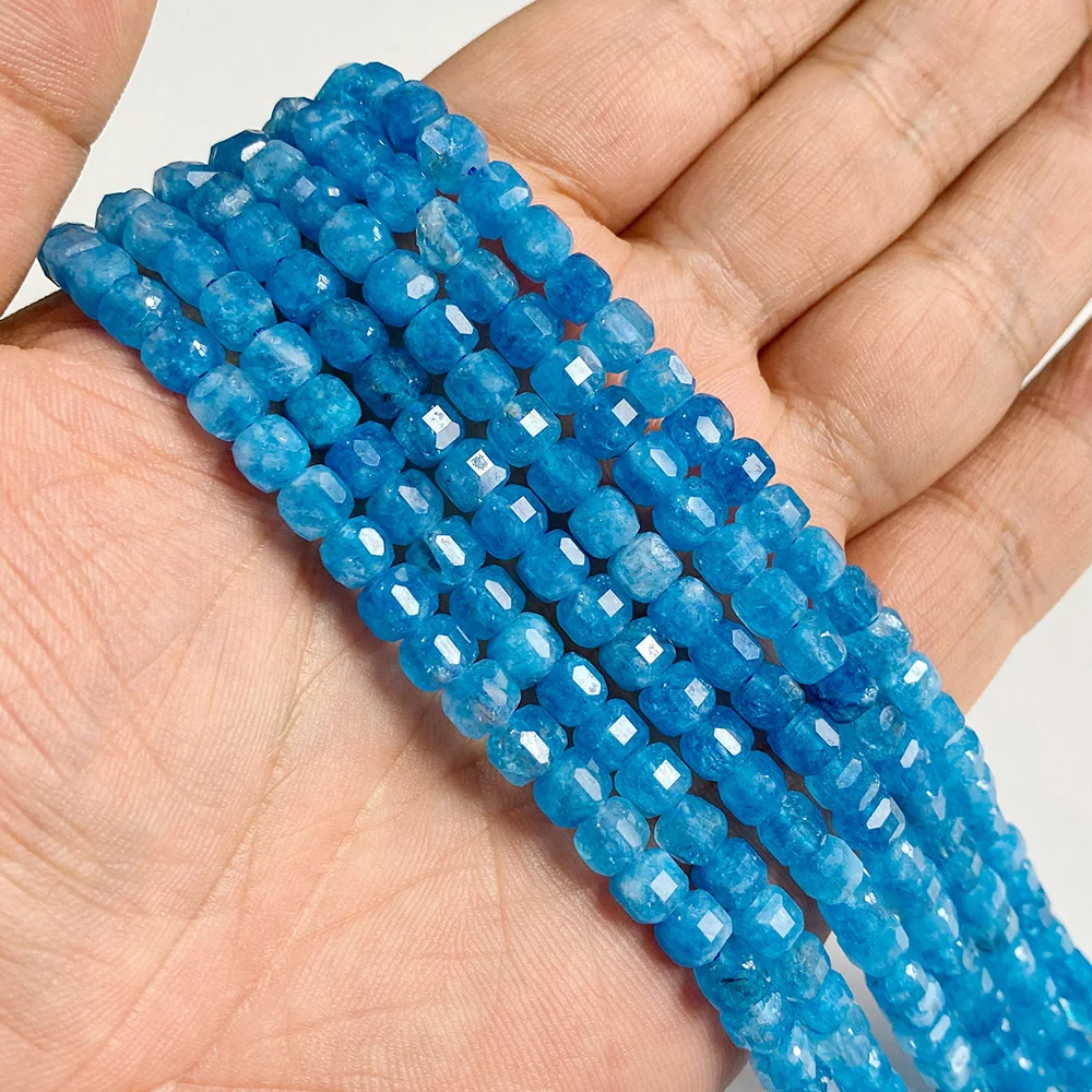 5mm Natural Stone Faceted Square Agates Garnet Quartz Crystal Charm Loose Beads - Picture 40 of 59