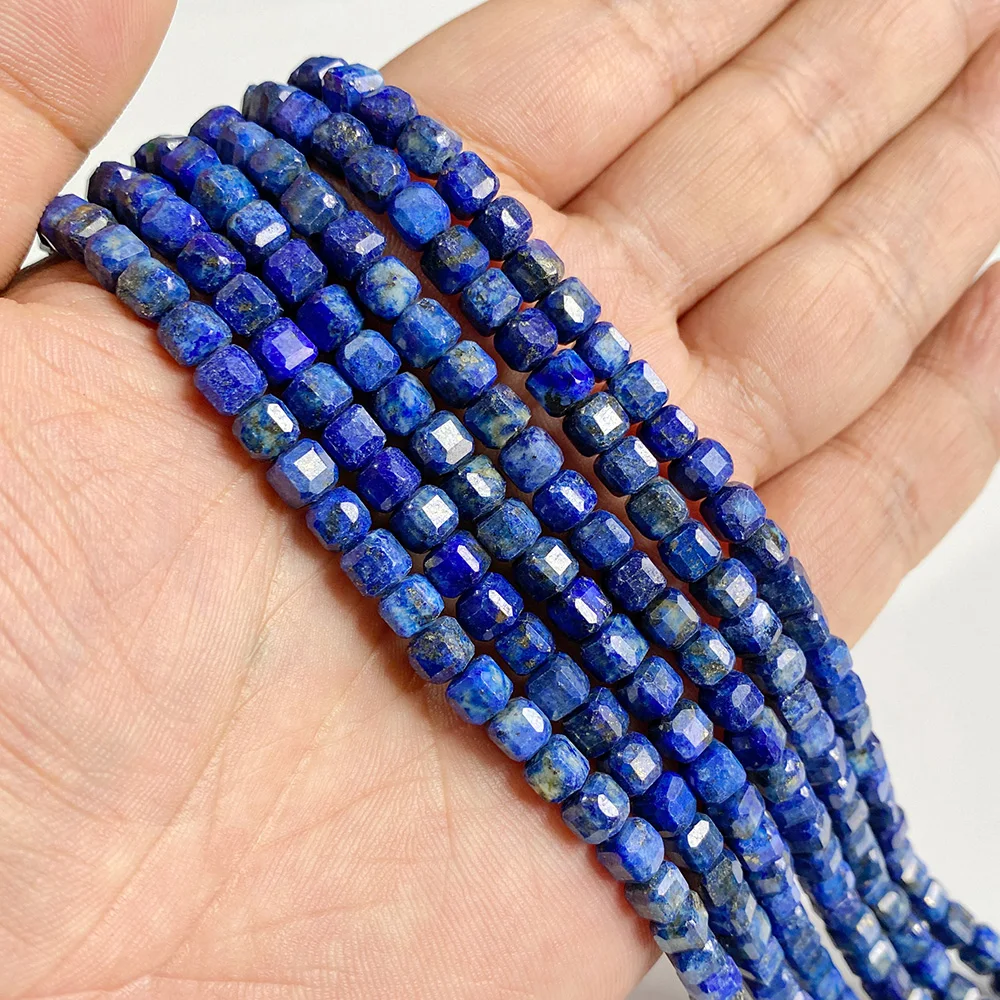 5mm Natural Stone Faceted Square Agates Garnet Quartz Crystal Charm Loose Beads - Picture 42 of 59