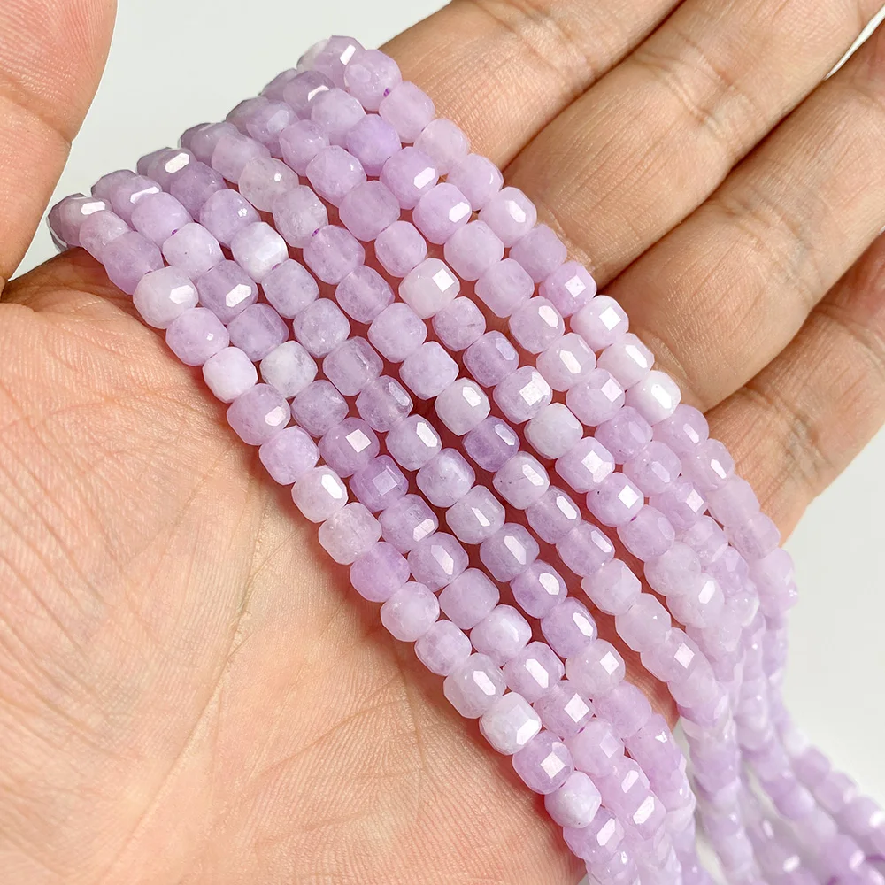 5mm Natural Stone Faceted Square Agates Garnet Quartz Crystal Charm Loose Beads - Picture 47 of 59