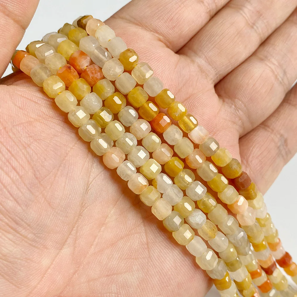 5mm Natural Stone Faceted Square Agates Garnet Quartz Crystal Charm Loose Beads - Picture 54 of 59