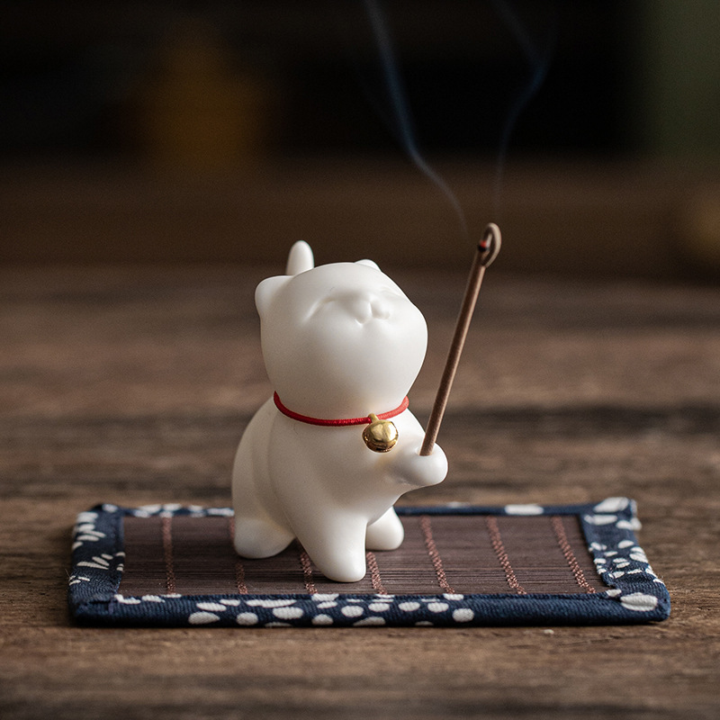 Cat Fragrance Insert Little Cat Thread Incense Burner Ceramic Tea Table Products - Picture 30 of 30