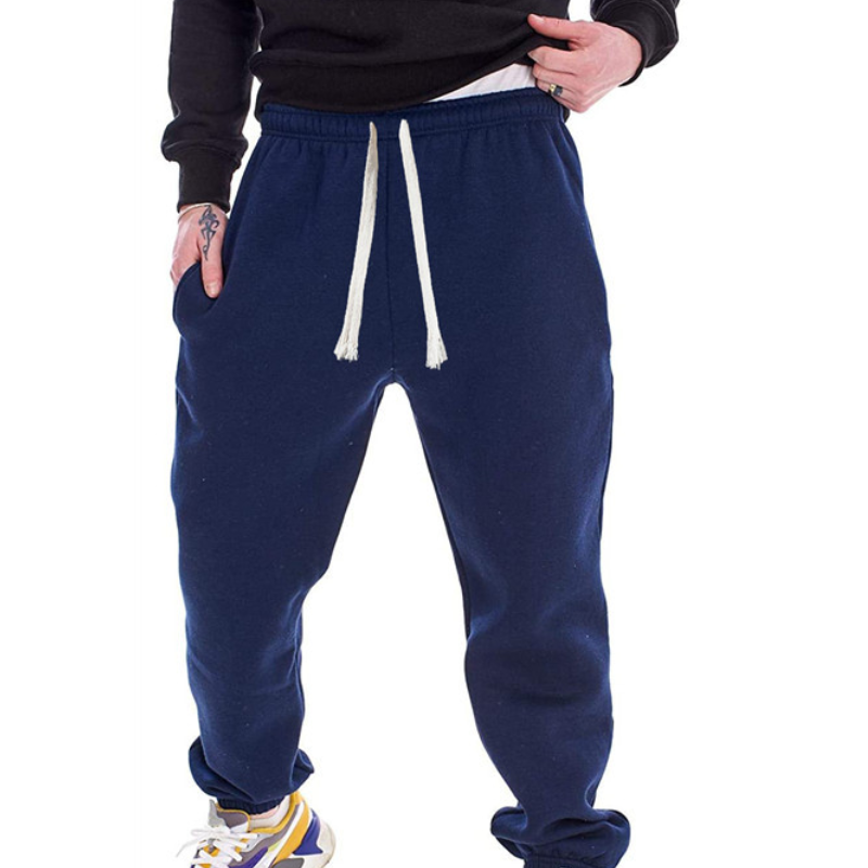 Men's Fleece Jogger Sweatpants Loose Fit Casual Trousers Comfort Athletic Pants - Picture 14 of 14