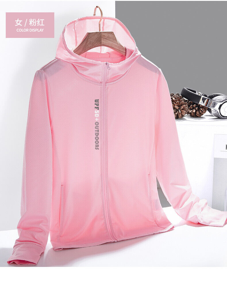 Mens Sun Skin Protection Jackets Hoodie Long Sleeve Outdoor Fishing Tops UPF 50+ - Picture 19 of 20