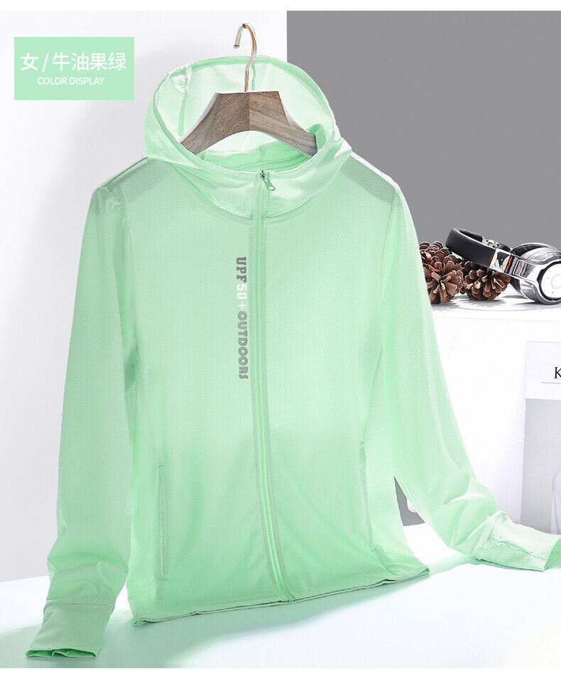 Mens Sun Skin Protection Jackets Hoodie Long Sleeve Outdoor Fishing Tops UPF 50+ - Picture 18 of 20