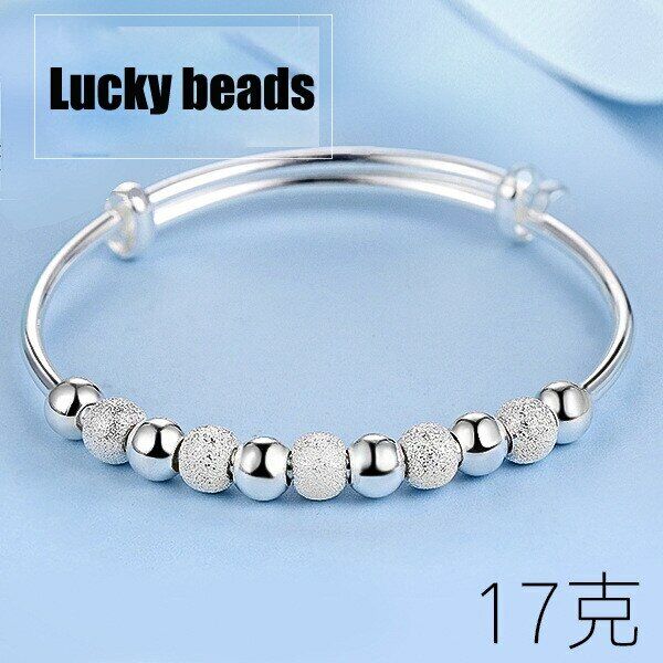 +Pulseras De Plata Ley 925 Brazalete Con Amuleto De Suerte Moda De Mujer Joyería - Imagen 18 de 18