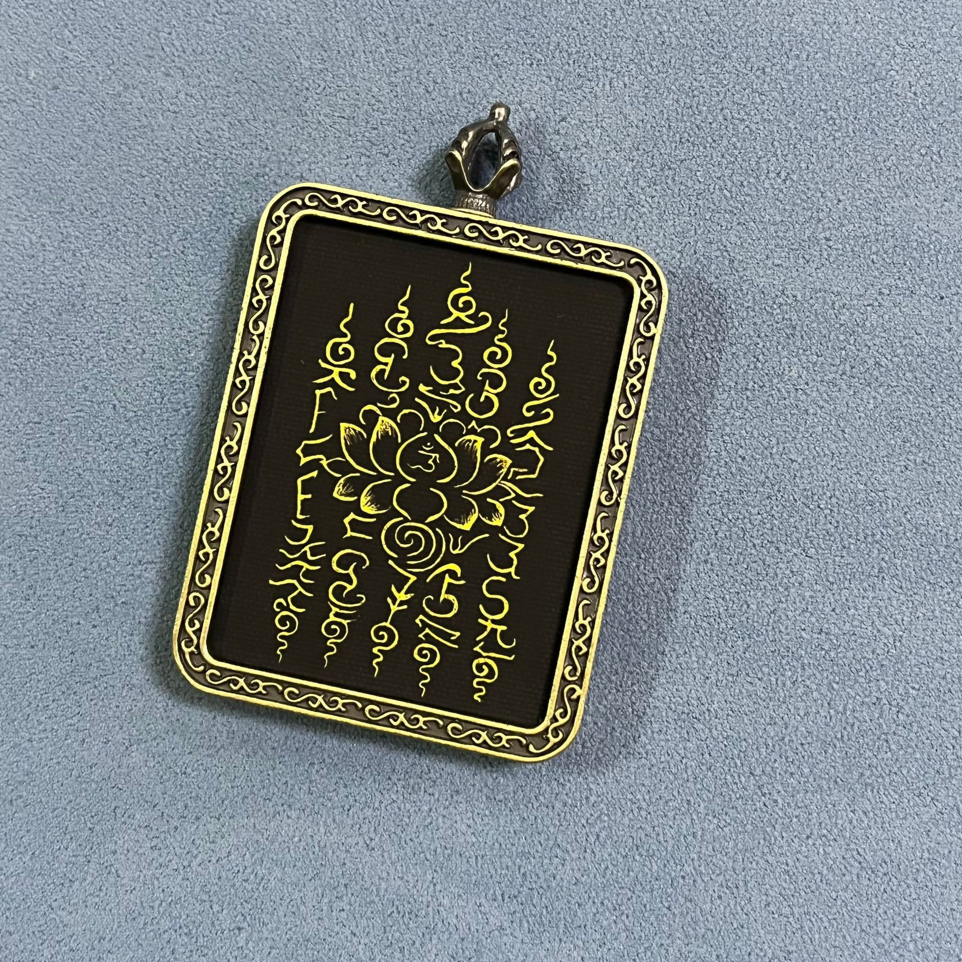 非手绘唐卡吊坠五台山五爷文殊佛牌 Pendant, eight patron saints, Buddha brand, tourist souvenirs