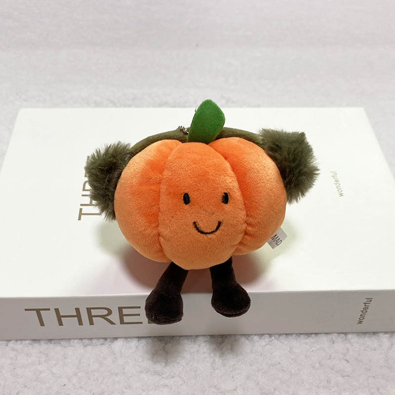 Hot Fun Vegetable Series Earphones Eggplant Pumpkin Avocado Plush Doll - Picture 25 of 27