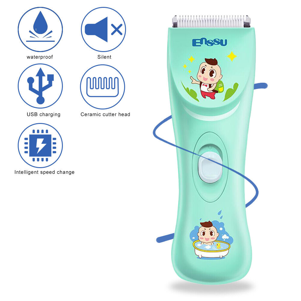 Baby Kid Hair Clippers Child Electric Quiet Safe Trimmer Silent Cutting Machine