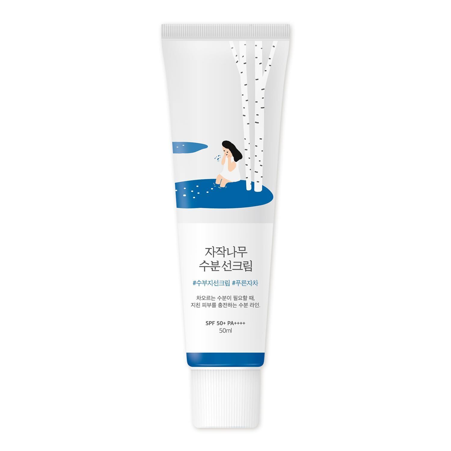 ROUND LAB Birch Juice Moisturizing Sun Cream SPF 50+ PA++++ 50ml+50ml AU - Picture 7 of 9