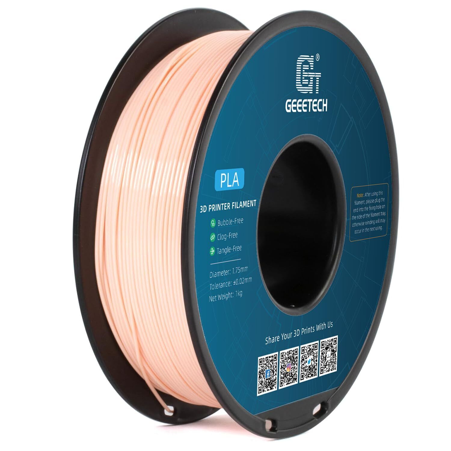 Geeetech PLA Filament 1.75mm 1kg/Roll High Precision Regular PLA Consumables UK - Picture 15 of 32