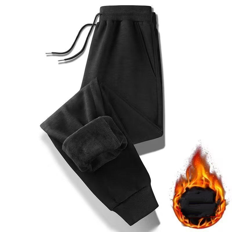 Men's Thermal Fleece Lined Sweatpants Trousers Warm Casual Jogger Pants