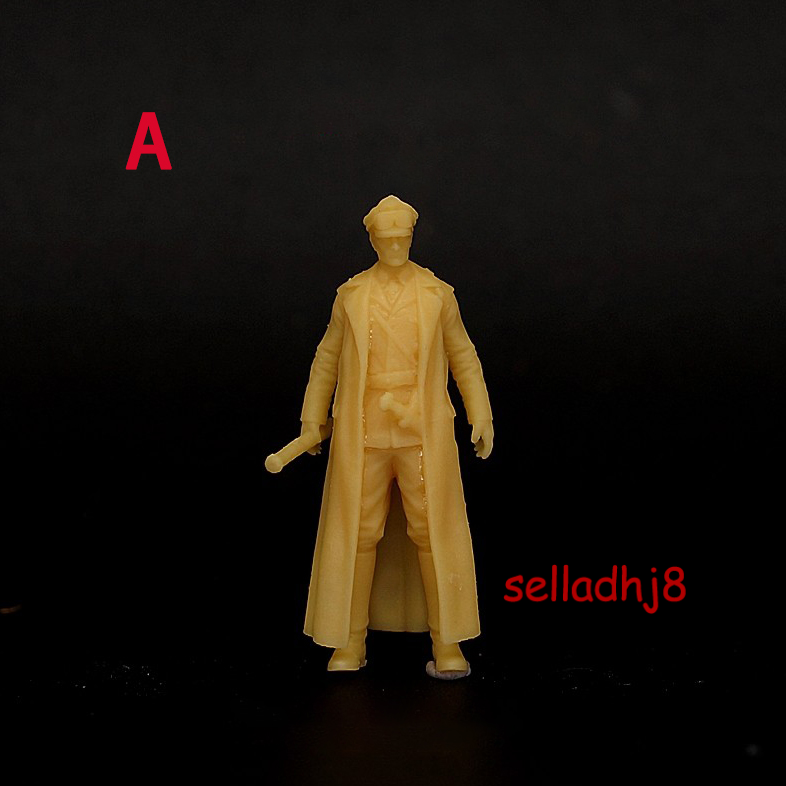 Uncolored 1/72 WWII German Desert Fox Rommel 1 soldiers Resin